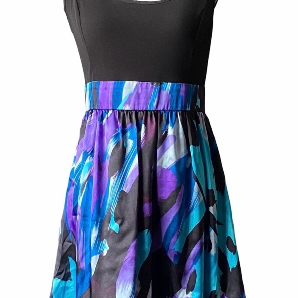 Jessica Howard Black and Multicolor Dress